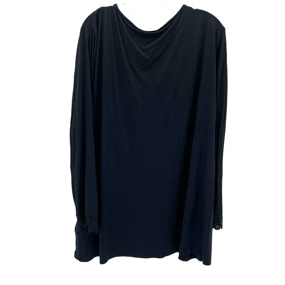 wiwi bambo soft pajamas set for women long sleeve laced V neck top with pants - Picture 6 of 12